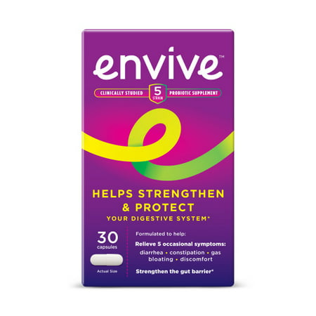 ENVIVE Daily Probiotic Supplement for Men and Women Helps Strengthen and Protect the Digestive System* 30 Capsules - 365649104305