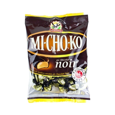 La Pie qui Chante Michoko French candy dark chocolate and caramel 100 g (3.5 oz) - 3664346300551