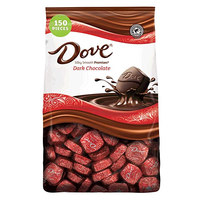  DOVE PROMISES Dark Chocolate Candy 43.07 Ounce 150-Piece Bag  - 315455183285