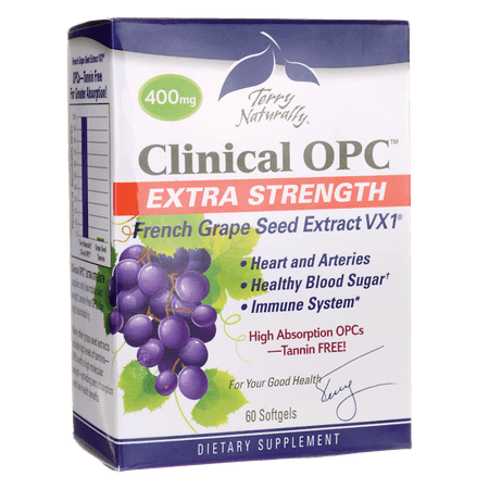EuroPharma - Terry Naturally Clinical OPC Extra Strength 400 mg. - 60 Softgels - 367703284268