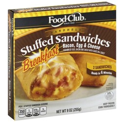 Food Club Breakfast Stuffed Sandwiches - 36800340800
