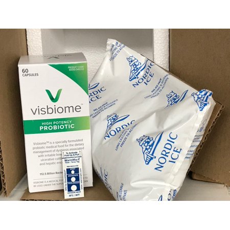 Visbiome 112.5 60 Caps. Shipped in Styrofoam Lined box with 24oz ice pack.. - 369355412037