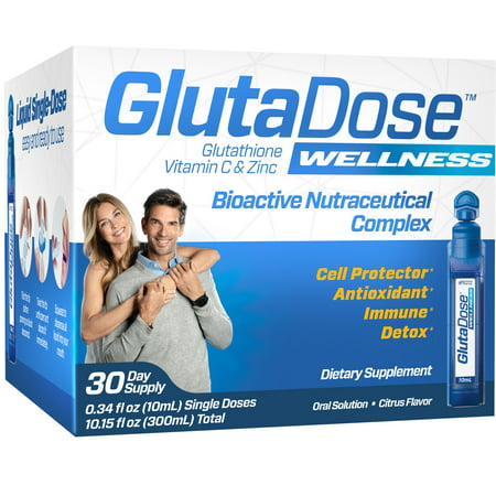GlutaDose Wellness | Glutathione Daily Immune Support & Detox | 30 Doses - 370302458350
