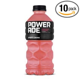 Evaxo Powerade Strawberry Lemonade Bottles, 28oz, 10 Pack, - 370621439474