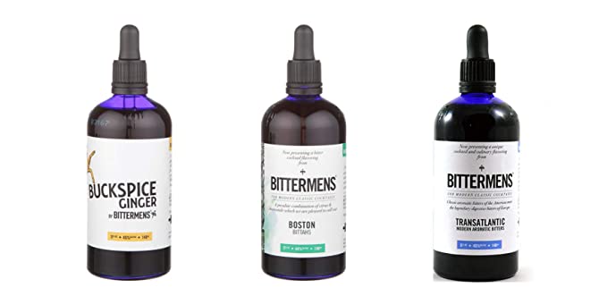LUV BOX-Variety BITTERMENS BITTERS,5 Oz,Pack of 3,BUCKSPICE GINGERSNAP,MODERN AROMATIC TRANSATLANTIC,BOSTON BITTAHS VERY SMALL BATCH BY Evaxo - 370621475274
