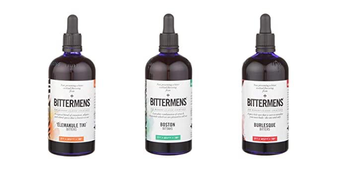 LUV BOX-Variety BITTERMENS BITTERS,5 Oz,Pack of 3,ELEMAKULE TIKI VERY SMALL BATCH,BOSTON BITTAHS VERY SMALL BATCH,BURLESQUE VERY SMALL BATCH BY Evaxo - 370621475892