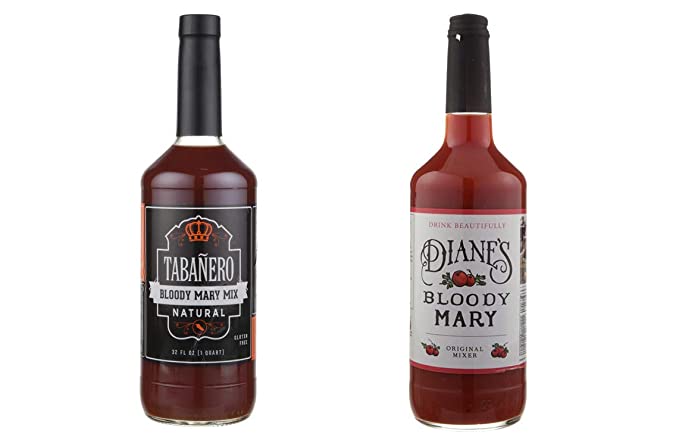 LUV BOX-Variety Bloody Mary Mix,32 Oz,Pack of 2,TABANERO BLOODY MARY MIX NATURAL & GLUTEN FREE,DIANE'S BLOODY MARY BLOODY MARY MIX ORIGINAL .By Evaxo - 370621476295