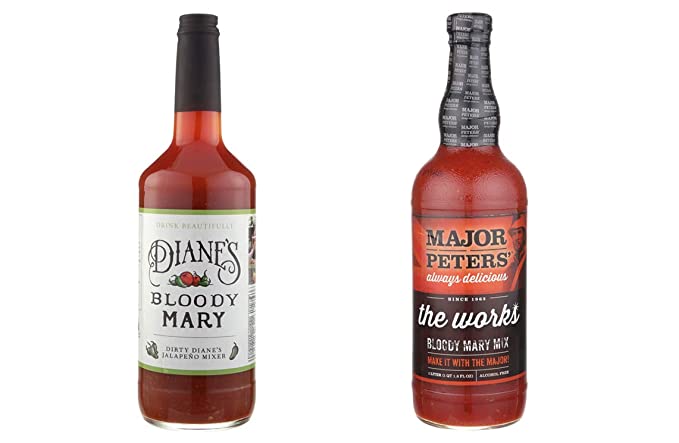  LUV BOX-Variety Bloody Mary Mix,32 Oz,Pack of 2,DIANE'S BLOODY MARY BLOODY MARY MIX JALAPENO,MAJOR PETERS THE WORKS BLOODY MARY MIX .By Evaxo  - 370621476356