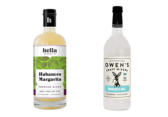 LUV BOX-Variety Margarita Mix,750 ml,Pack of 2,HELLA COCKTAIL CO. HABANERO MARGARITA MIX,OWEN'S CRAFT MIXERS MARGARITA MIX .By Evaxo - 370621476547