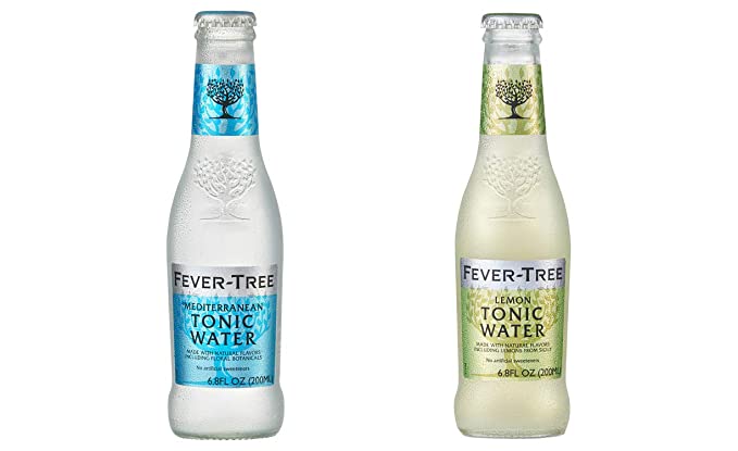  LUV BOX-Variety FEVER TREE Tonic Water and Club Soda Mix,200 ml,Pack of 24,MEDITERRANEAN TONIC WATER,LEMON TONIC WATER .By Evaxo  - 370621476974