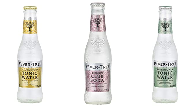 LUV BOX-Variety FEVER TREE Tonic Water and Club Soda Mix,200 ml,Pack of 24,CLUB SODA,PREMIUM INDIAN TONIC WATER,ELDERFLOWER TONIC WATER.By Evaxo - 370621477377