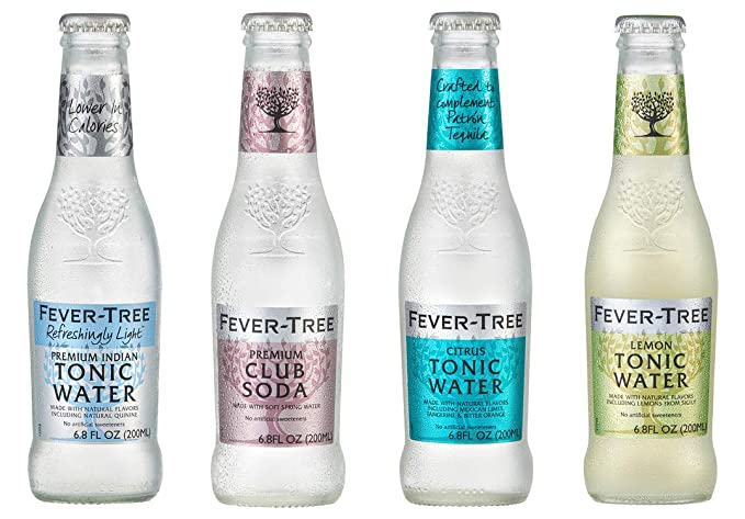 LUV BOX-Variety FEVER TREE Tonic Water and Club Soda Mix,200 ml,Pack of 24,REFRESHINGLY LIGHT TONIC WATER,CLUB SODA,CITRUS TONIC WATER,LEMON TONIC WATER.By Evaxo - 370621477735
