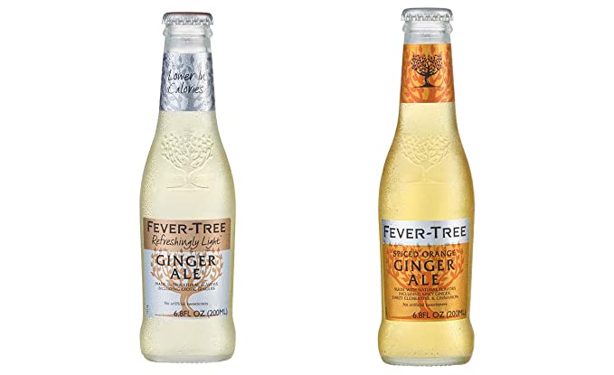 LUV BOX-Variety FEVER TREE COCKTAIL MIXERS,200 ml,Pack of 24,REFRESHINGLY LIGHT GINGER ALE,SPICED ORANGE GINGER ALE.By Evaxo - 370621478497