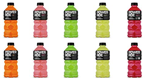 LUV BOX-Variety Powerade Pack, 28oz, 10 Pack, Orange , Melon , Lemon Lime , Fruit Punch , Strawberry Lemonade - 370621490383