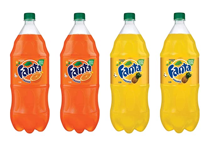  LUV BOX-Variety Fanta Pack , 2L, Pack of 4 , Orange , Pineapple  - 370621495890