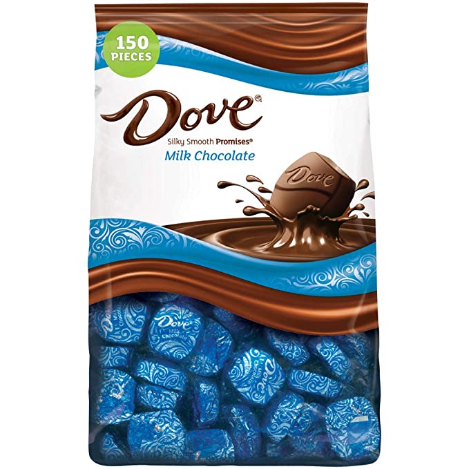  DOVE PROMISES Milk Chocolate Candy, 43.07-Ounce 150-Piece Bag  - 040000546030