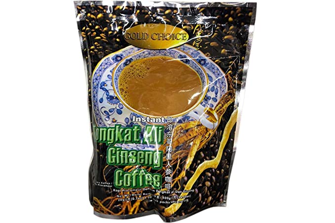  Gold Choice Instant Tongkat Ali Ginseng Coffee ( 30 Pack )  - 376113295146