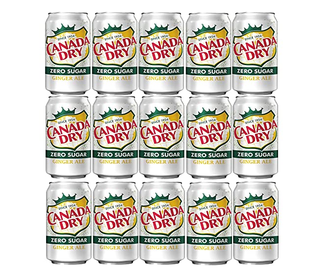 EVAXO LUV BOX - ZERO CANADA DRY , PACK OF 15 , 12 OZ CANS - 384921895618