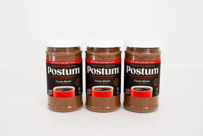 Hot Cocoa Natural Blend Coffee Alternative - Instant, Healthy, Chocolate Flavor Coffee Substitute (3 x 8oz) - Coffee Alternative Caffeine Free for Breakfast, Gourmet & Pantry Pack - 384927530858