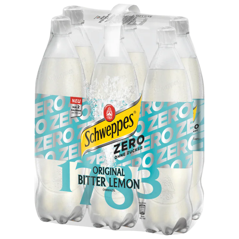 Schweppes Bitter Lemon Zero 6x1,25l - 4000140710599