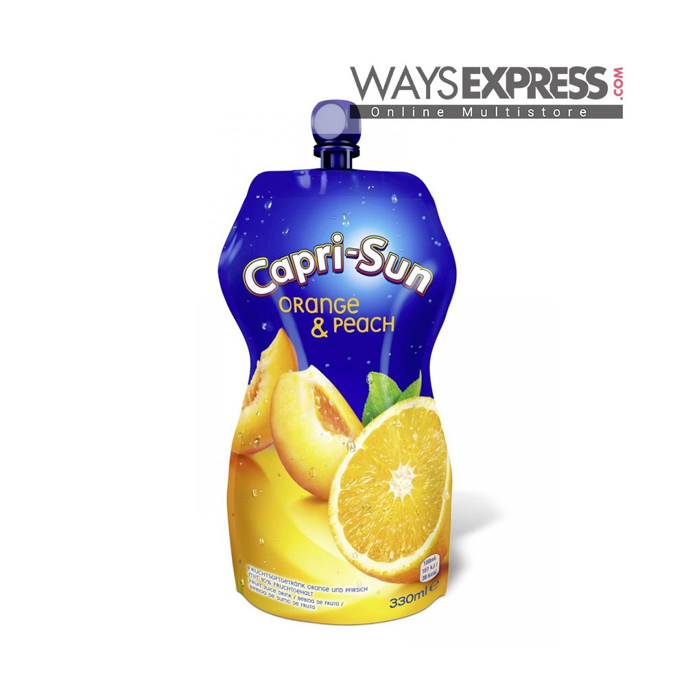 CAPRI-SUN ORANGE & PEACH JUICE 330ML - 4000177155417