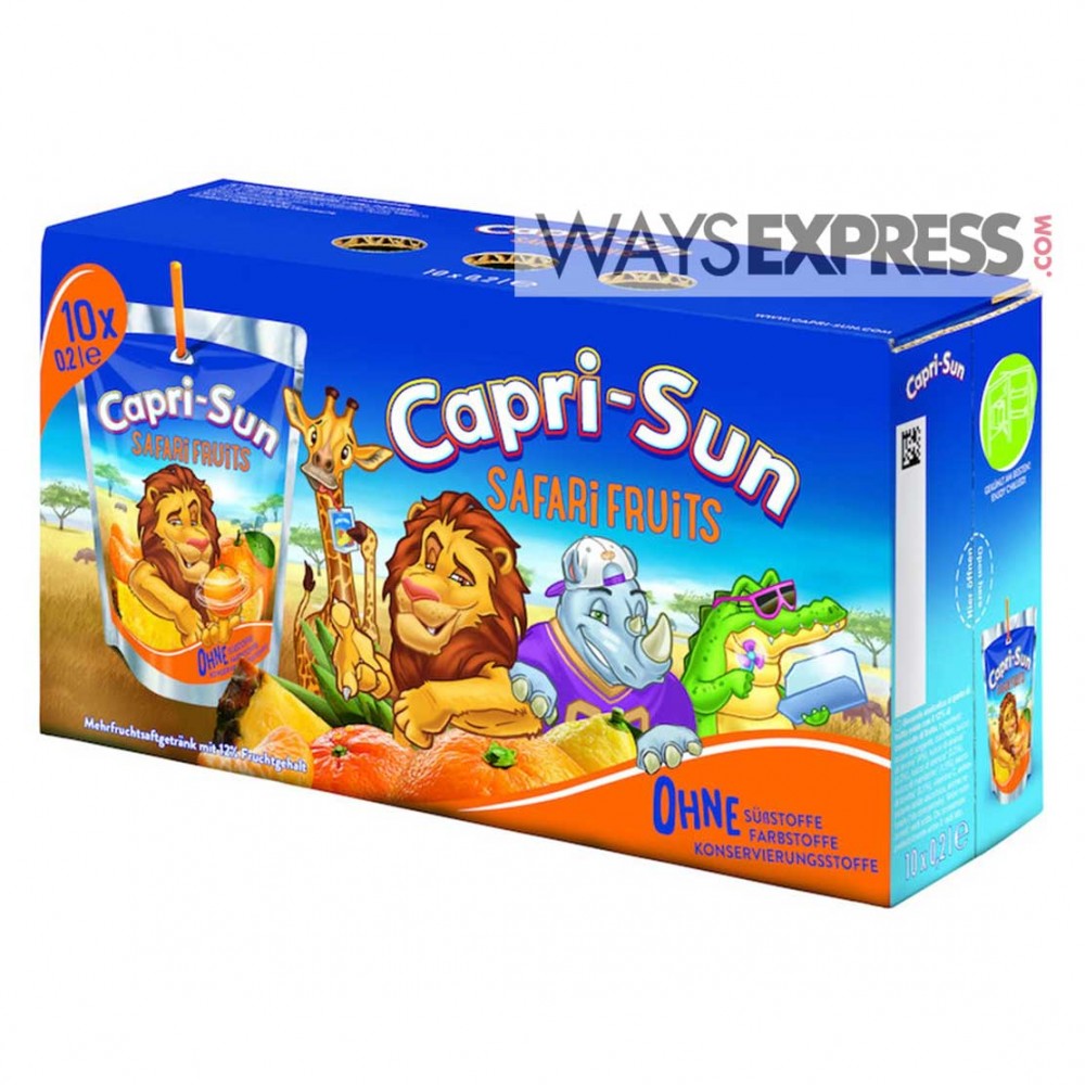 Capri-sonne Safari Fruits 20 Cl, 10 Sachets - 4000177622001