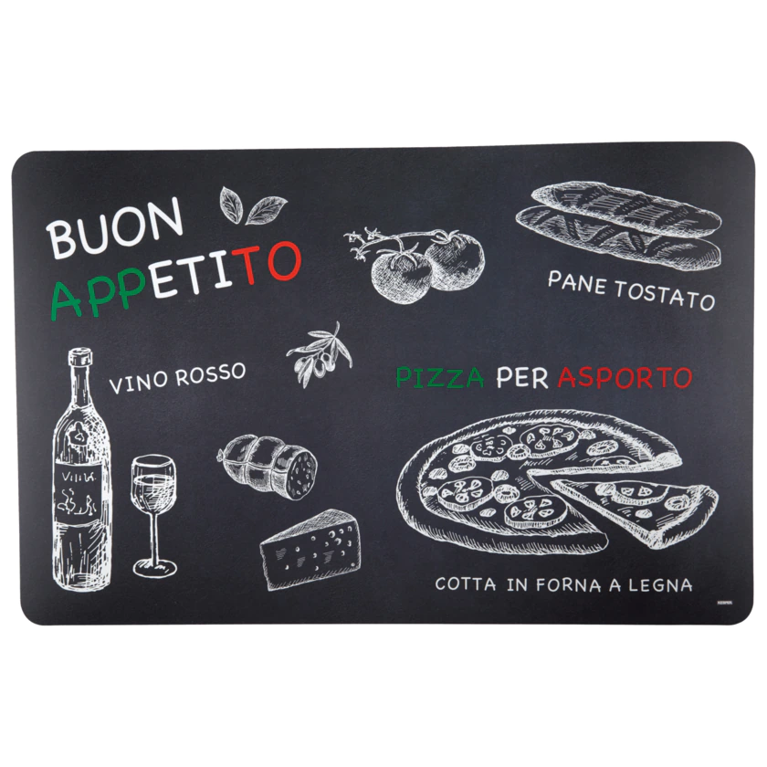 Tischunterlage Motiv Ristorante Kunststoff 44x28cm - 4000270775765
