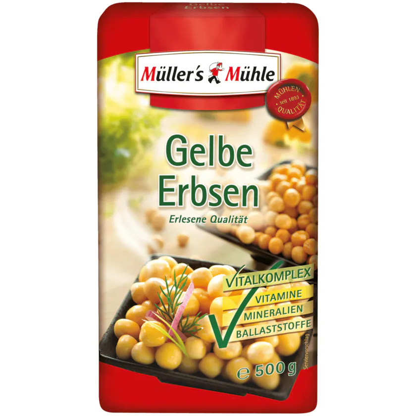 Müller's Mühle Gelbe Erbsen 500g - 4000286217020