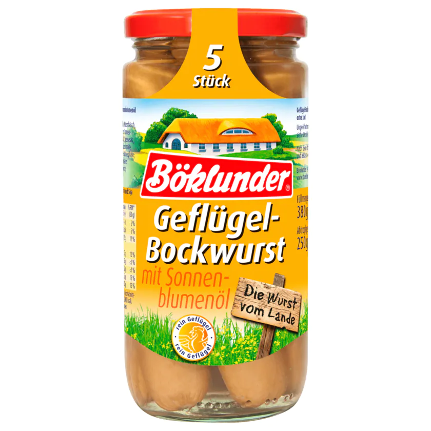 Böklunder Geflügel-Würstchen in Eigenhaut 250g - 4000404937052