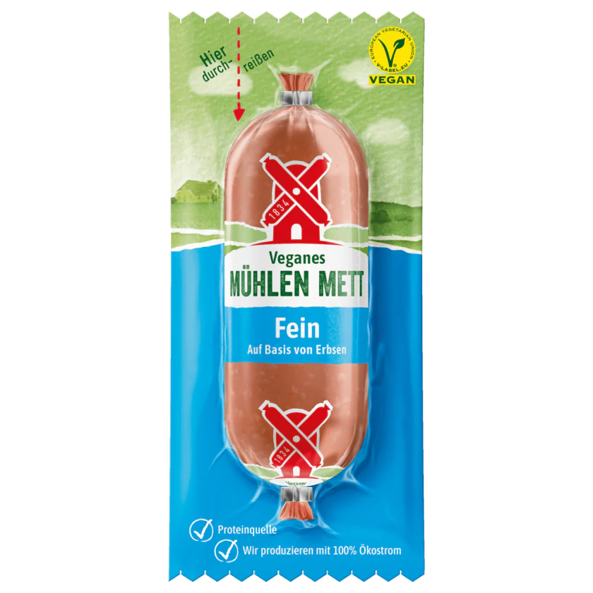 Rügenwalder Mühle Veganes Mühlen Mett Fein 100g - 4000405001714
