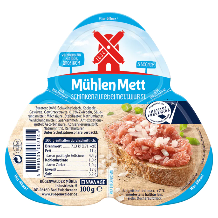 Schinken Zwiebel Mett - 4000405003145