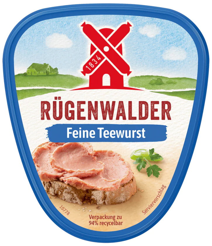 Rügenwalder Feine Teewurst - 4000405003411