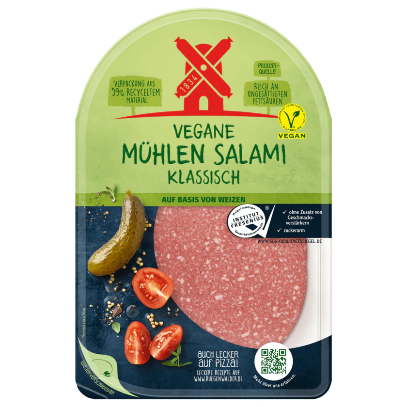 Vegetarische Mühlen Salami - Klassisch - 4000405005316