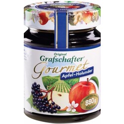 Grafschafter Gourmet Fruchtaufstrich Apfel-Holunder, 320 g - 4000412020845