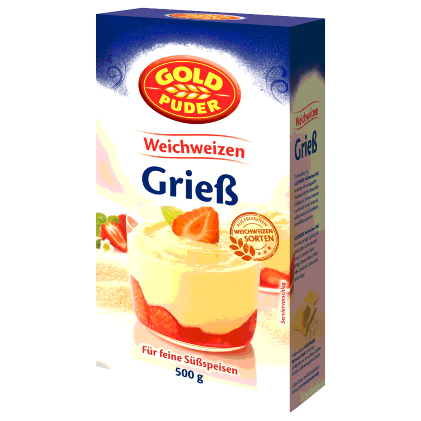 Goldpuder Weichweizen-Grieß 500 g - 4000462817044