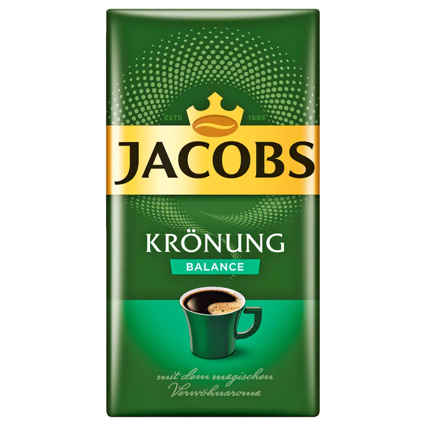 Jacobs Krönung Kaffee Balance gemahlen 500 g - 4000508058516