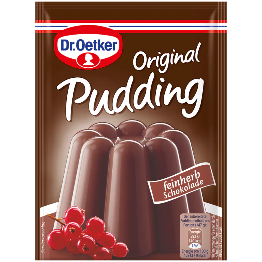 Dr.Oetker Original Puddingpulver feinherb Schokolade 3x 48G - 4000521005009