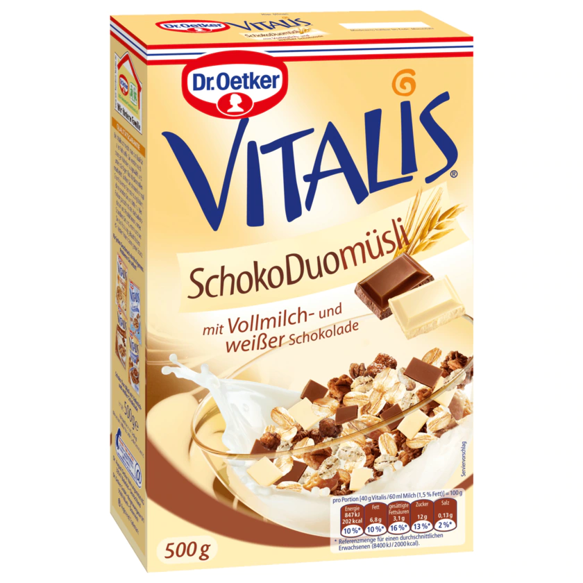 Dr.Oetker Vitalis Schoko Duo Müsli 500 g - 4000521008871