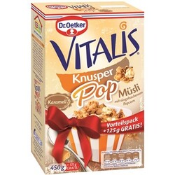 Dr. Oetker VITALIS Knusper Pop Müsli Karamell, 575 g - 4000521018412