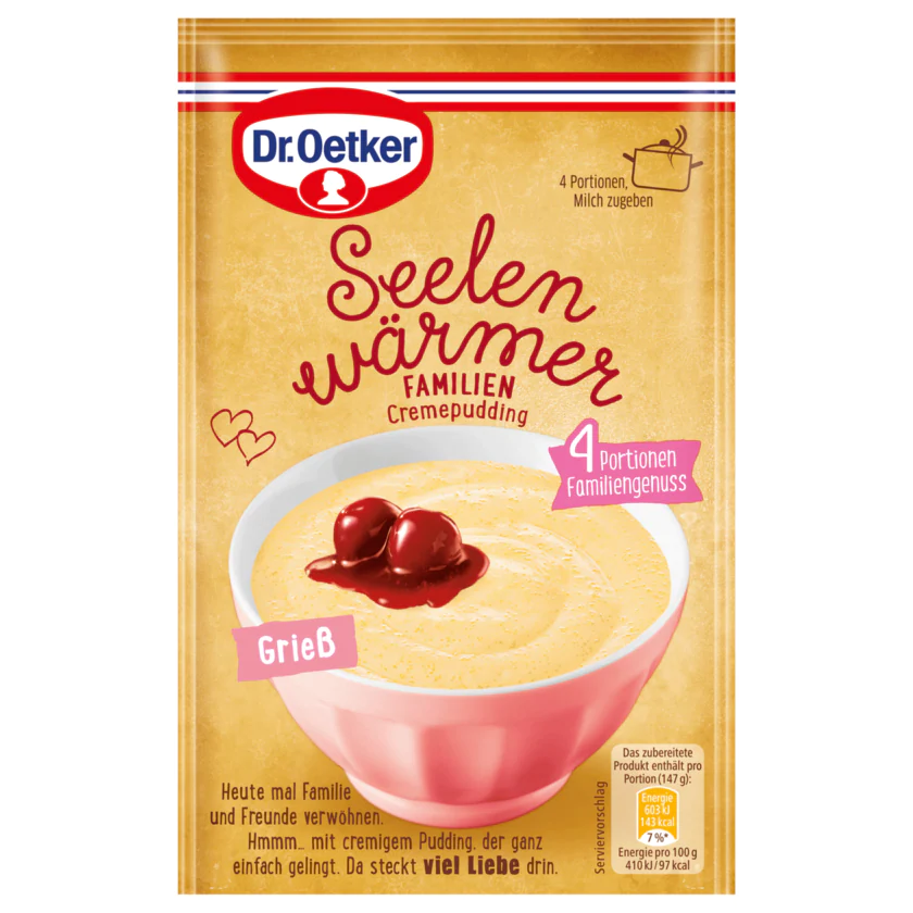 Dr. Oetker Seelenwärmer Grieß 91g - 4000521024994