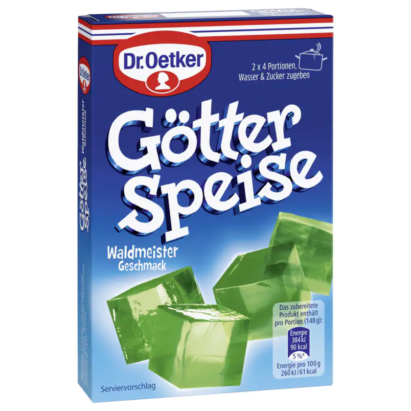 Dr. Oetker Götterspeise Waldmeister-Geschmack 25,2g - 4000521026745
