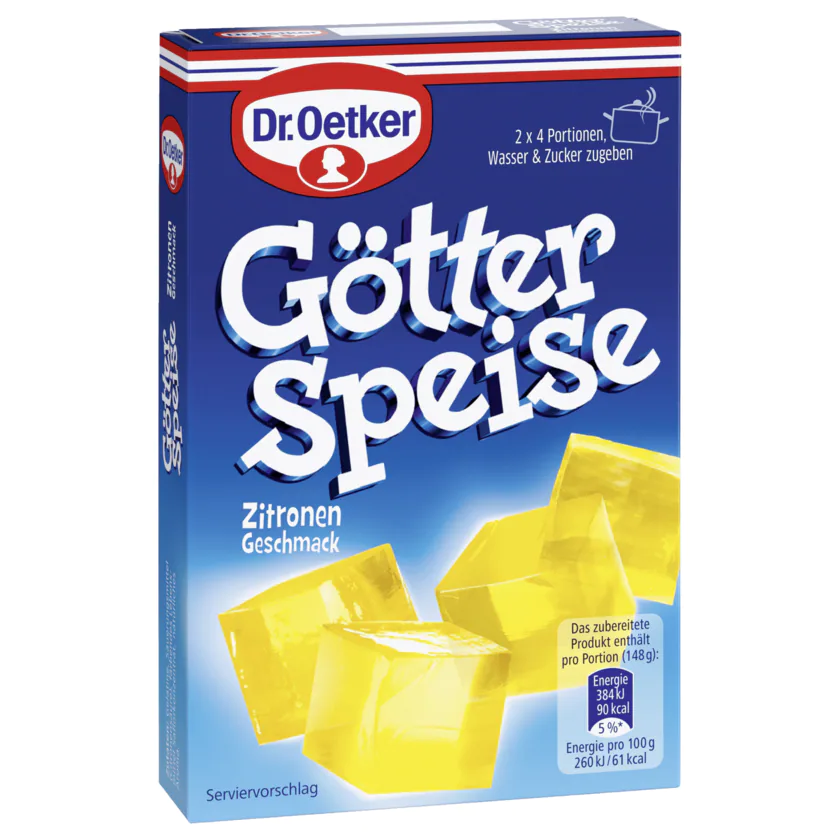 Dr. Oetker Götterspeise Zitronen-Geschmack 25,2g - 4000521026769
