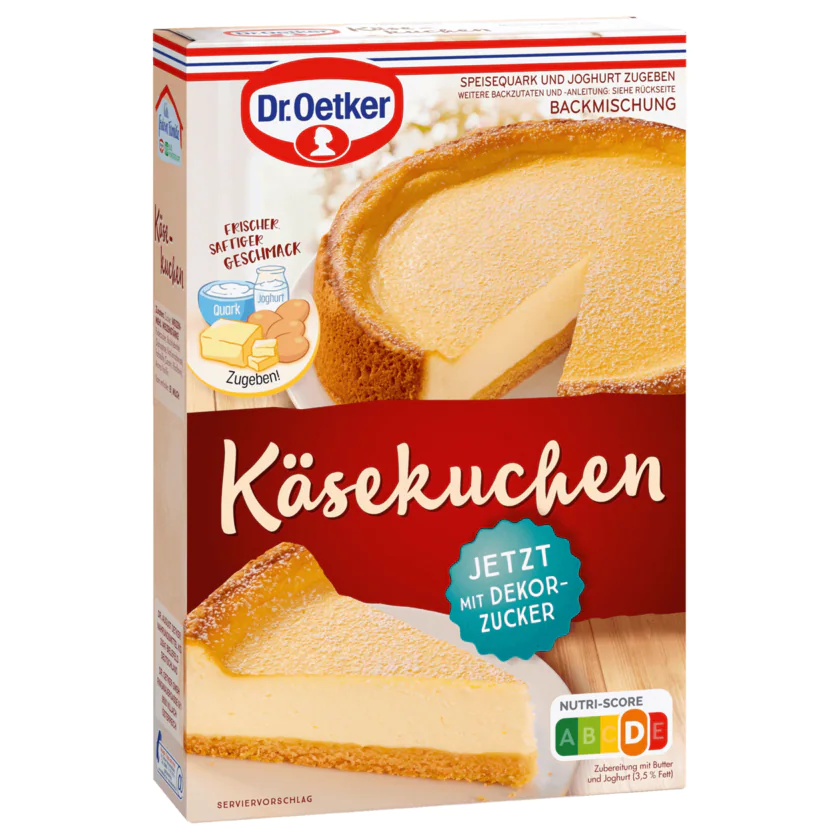 Dr. Oetker Käsekuchen Backmischung 580g - 4000521029920