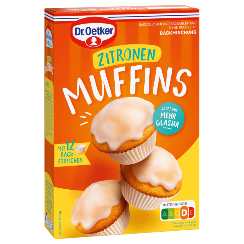 Dr. Oetker Zitronen Muffins Backmischung 455g - 4000521030179