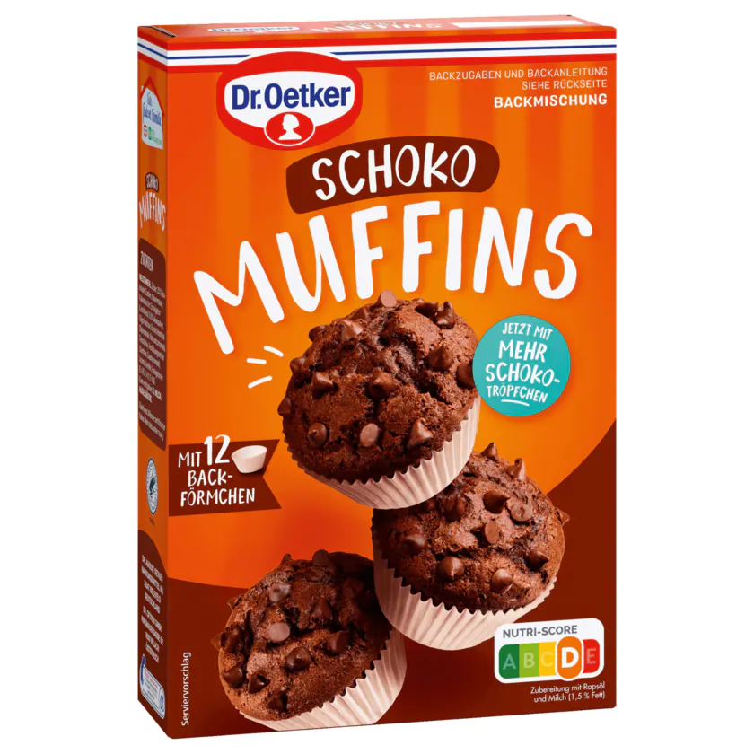 Dr. Oetker Schoko Muffins Backmischung 345g - 4000521030193