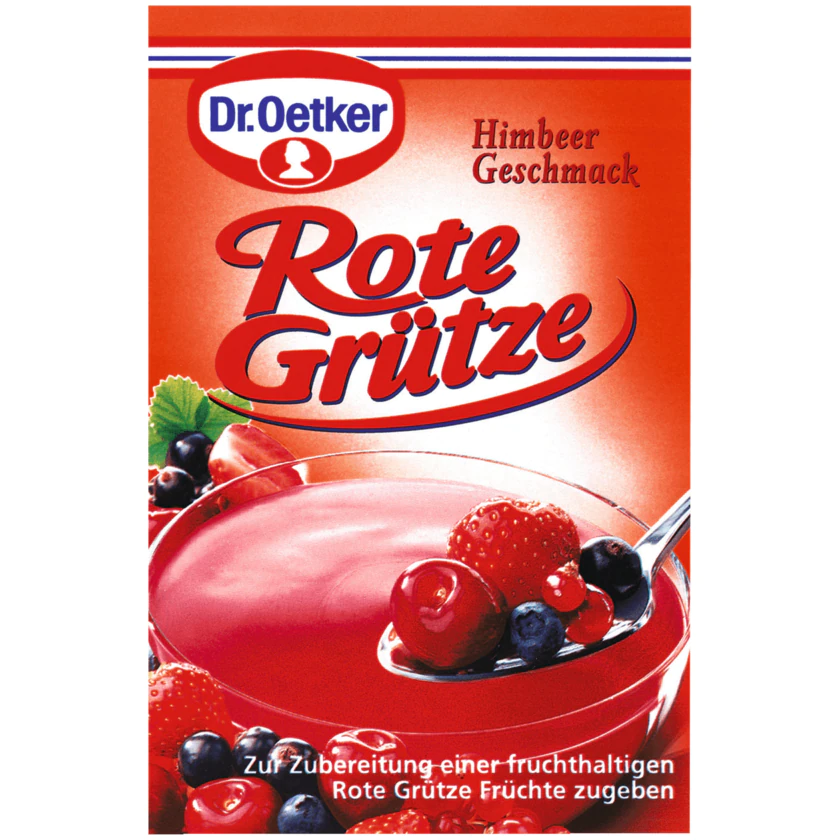 Dr. Oetker Rote Gruetze Himbeer 3-pack - 4000521301712