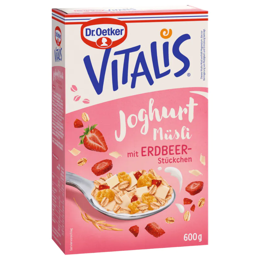 Vitalis Joghurtmüsli mit Erdbeerstückchen - 4000521663407