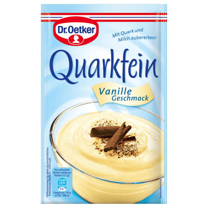 Dr.Oetker Quarkfein Vanille Geschmack 57 g - 4000521820206