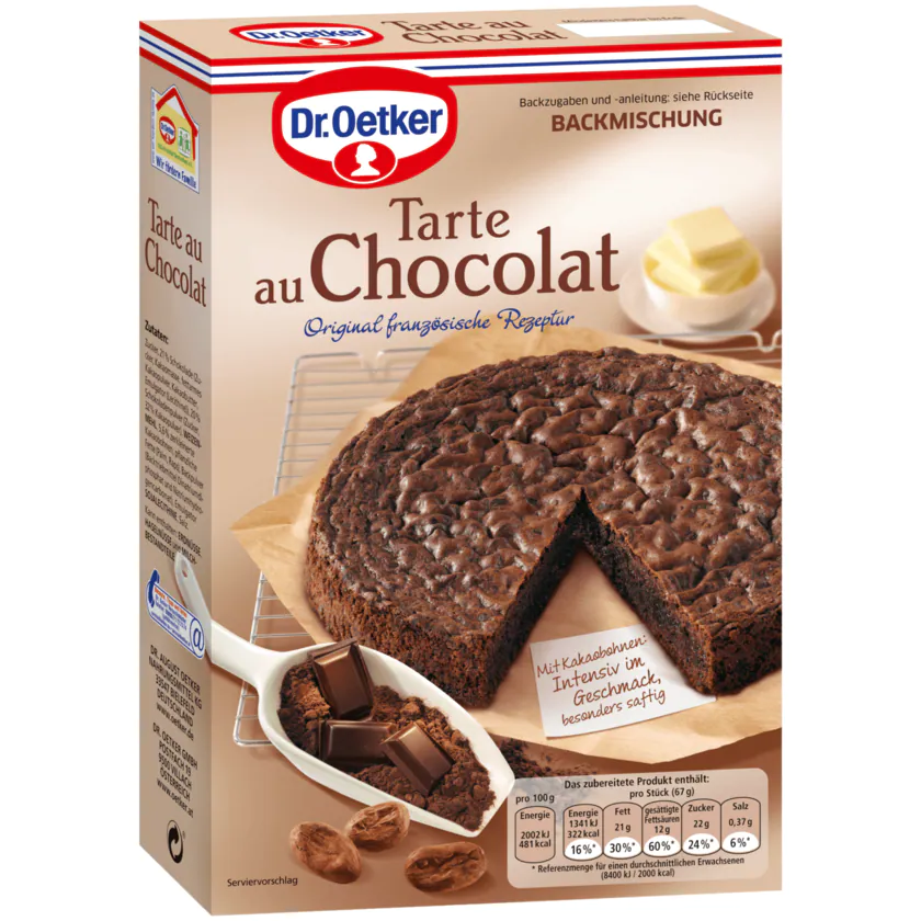 Dr.Oetker Backmischung Tarte au Chocolat - 4000521880002