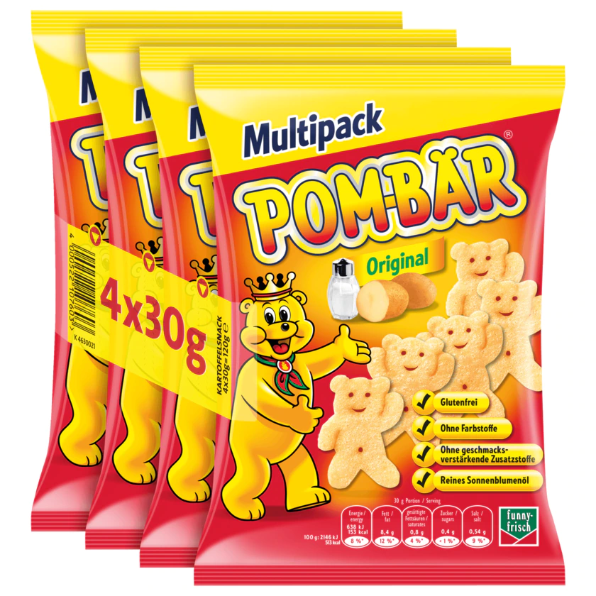 Funny-frisch Pom-Bär Original Multipack 4x30g - 4000522107603